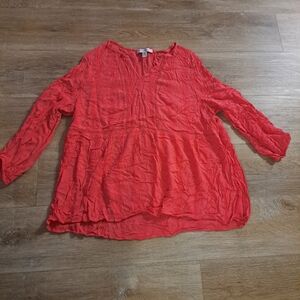 Fever Women's Vibrant Boho Blouse Size XL